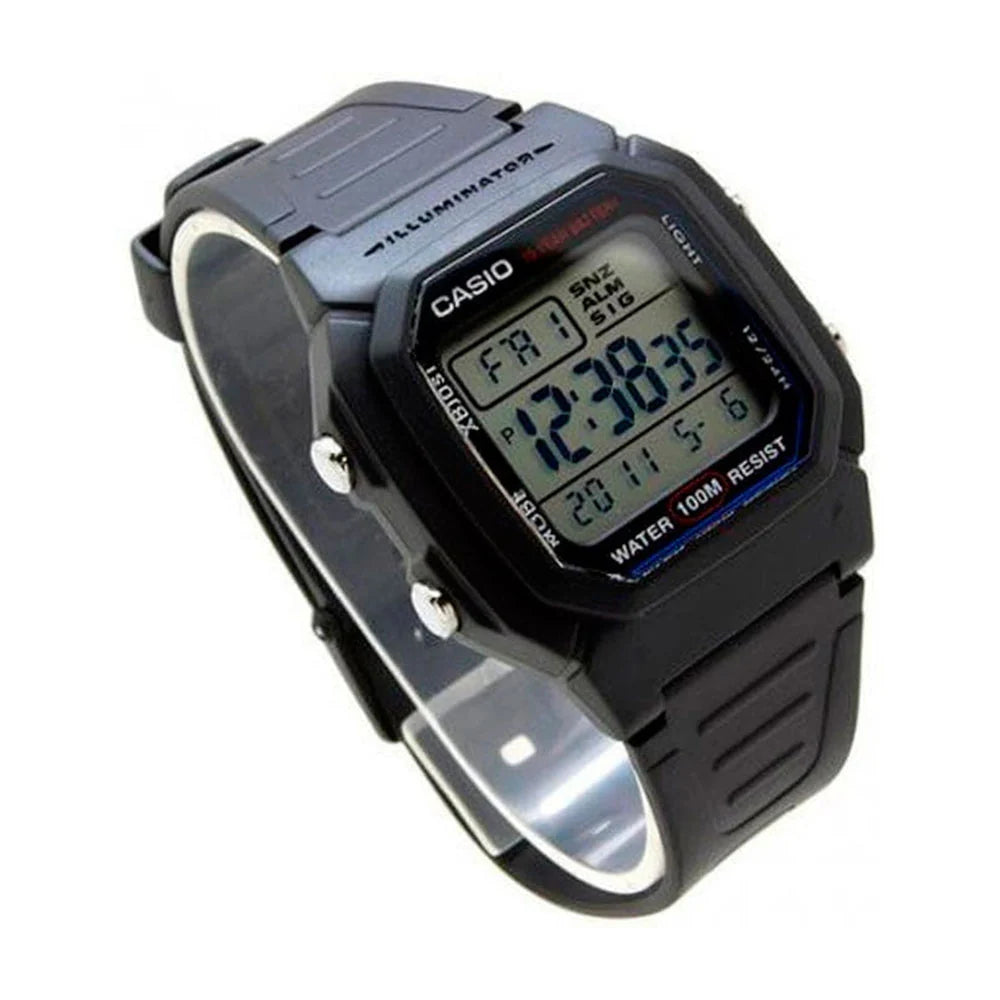 Casio W-800H-1AVDF Reloj Hombre 2026 – Digital Vintage 100M Resistente al Agua con Luz LED y Batería 10 Años