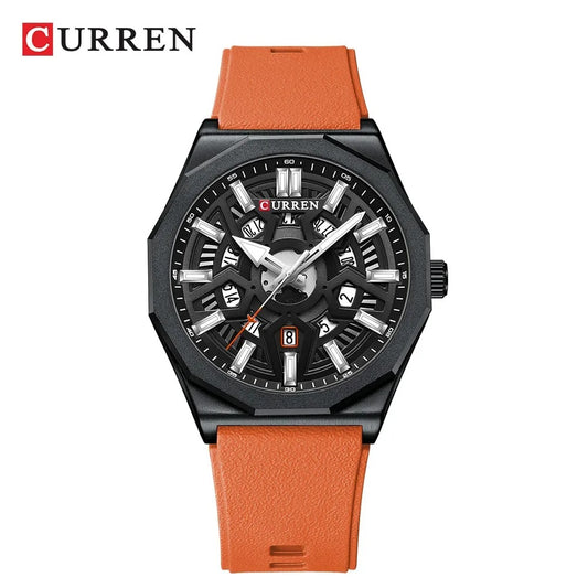Reloj Curren Hombre Silicona Multifunción