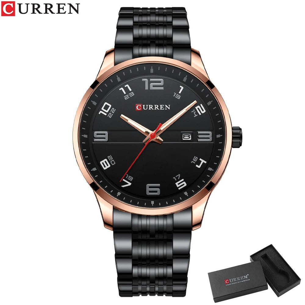 Reloj Curren 8411 Hombre Acero Calendario