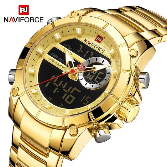 Reloj Naviforce NF9163 Hombre Acero Doble Pantalla