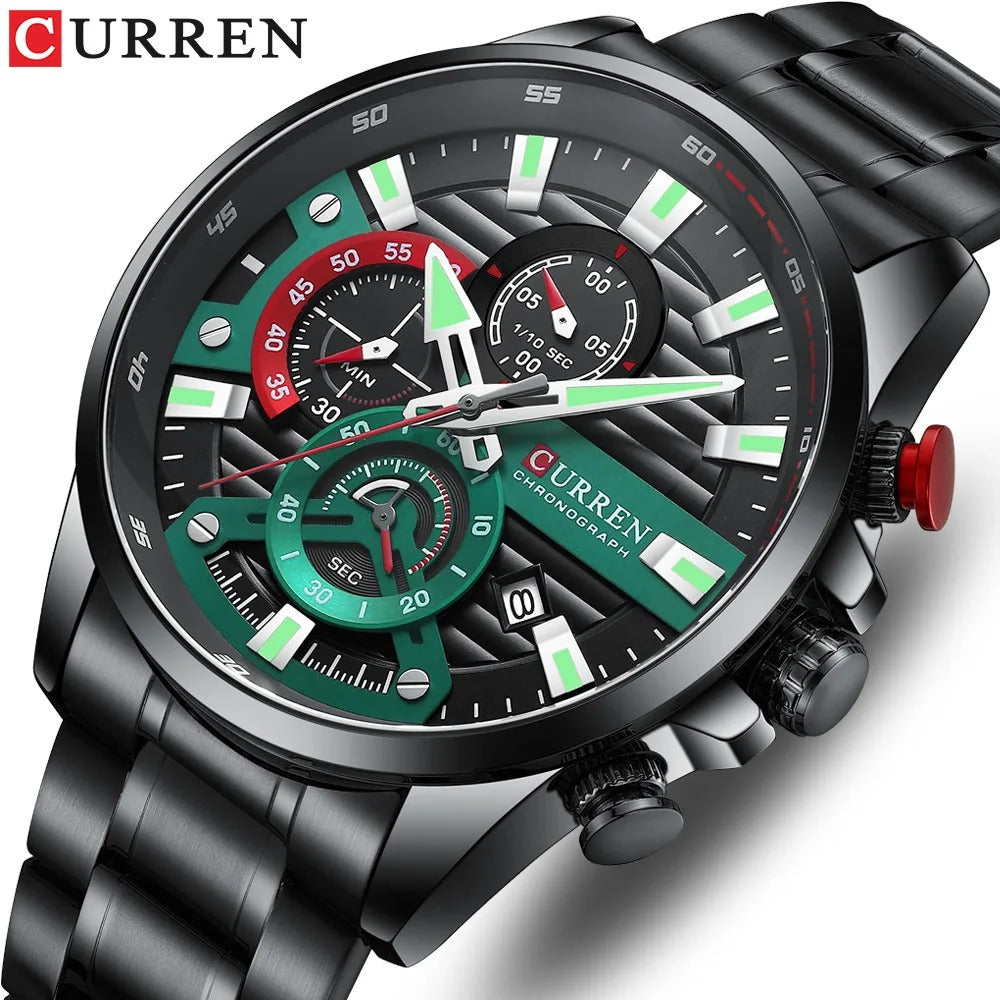Reloj Curren 8415 Hombre Acero Calendario