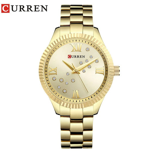 Reloj Curren 9009 Mujer Acero Japonés