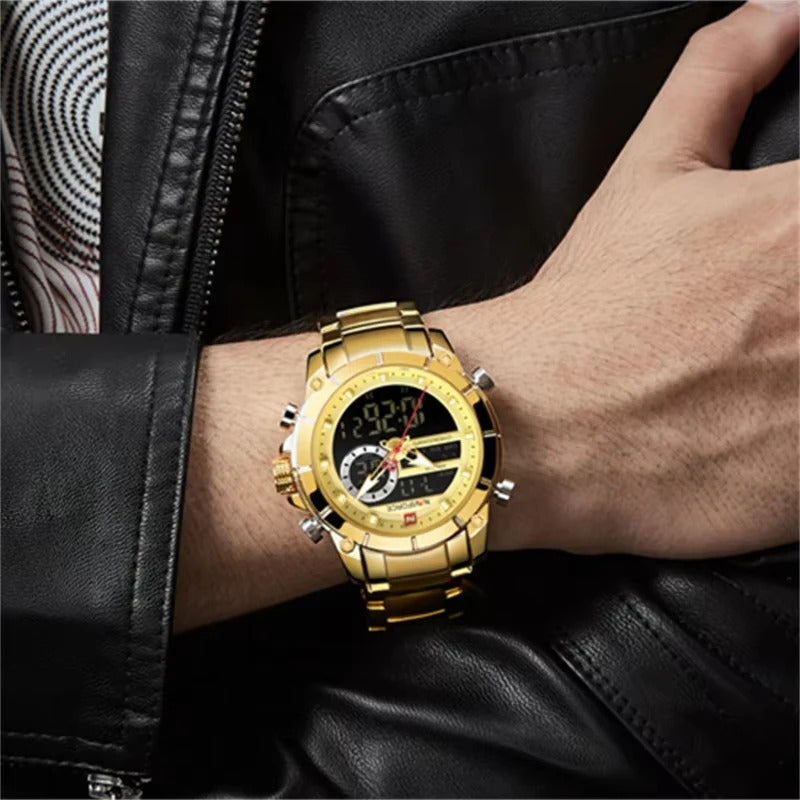 Reloj Naviforce NF9163 Hombre Acero Doble Pantalla