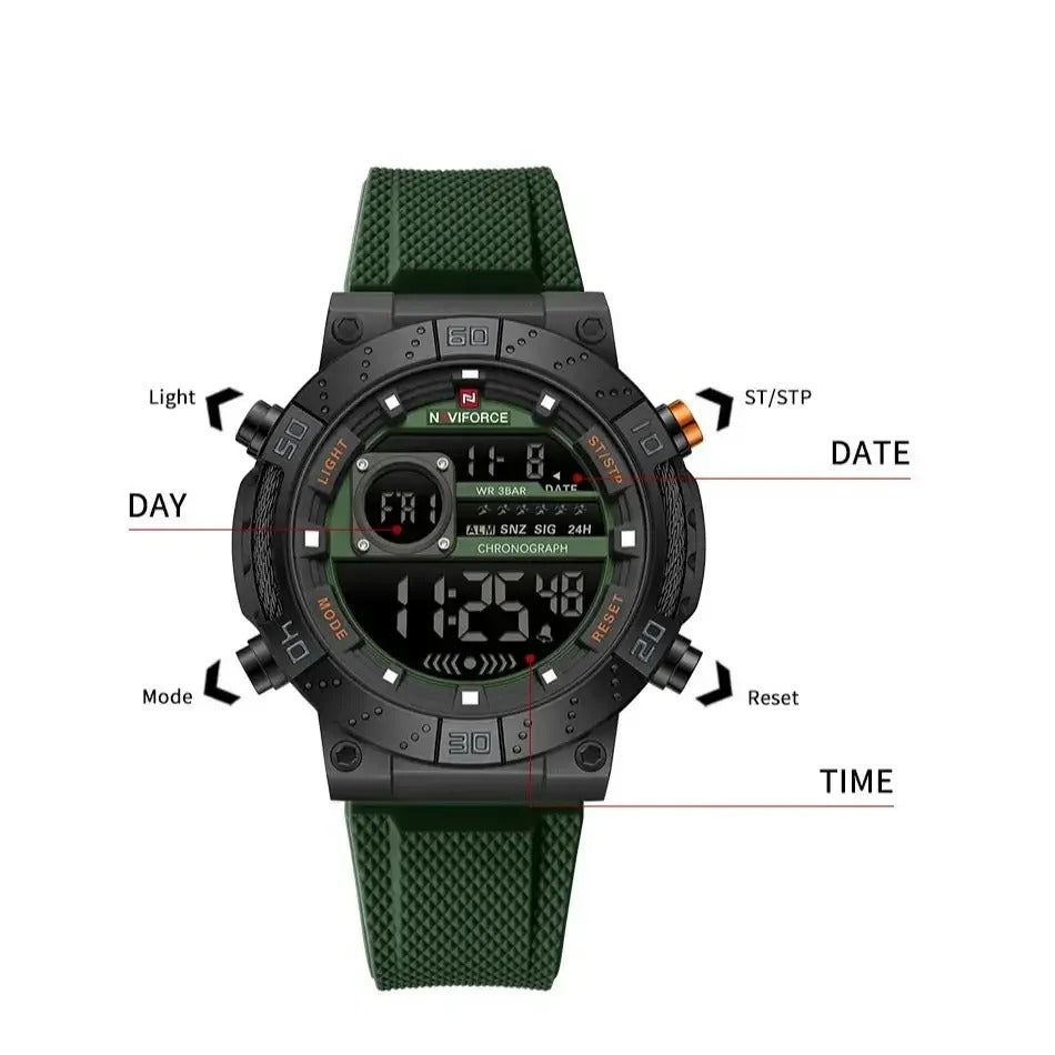 Reloj Naviforce NF9241T Hombre Digital Silicona
