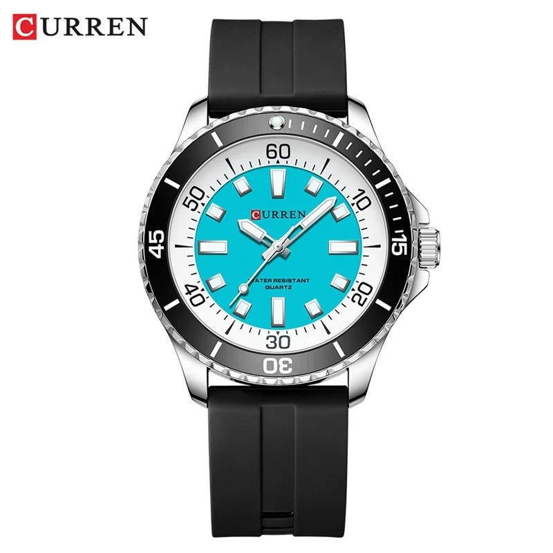 Reloj Curren 8448 unisex de silicona, vista 6 — Foucault