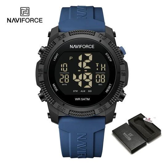 Reloj Naviforce NF7104 digital, vista lateral — Foucault
