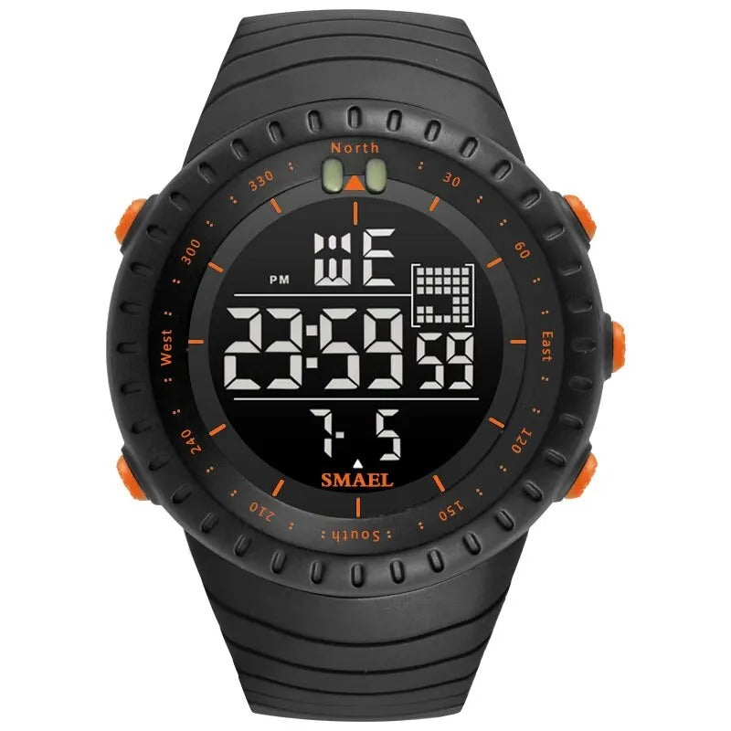 Reloj Smael 1237 digital deportivo, correa de resina — Foucault