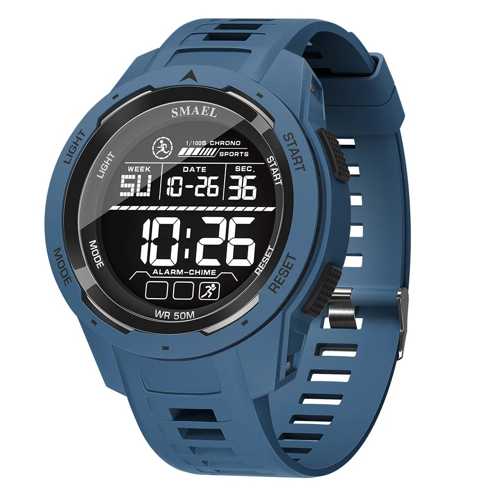 Reloj SMAEL 8105 para Hombre – Digital Deportivo con Luz LED, Correa de Poliuretano y Resistencia al Agua 50M | Foucault Chile