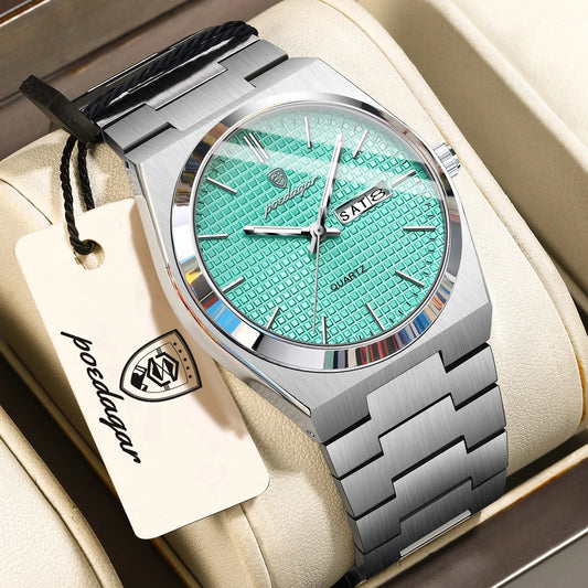 Reloj Poedagar 821 de acero inoxidable, ideal como primer reloj — Foucault