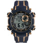 REEBOK RV-WRR-G9-PNPN-WN Warrior Reloj Hombre 2026 – Digital Deportivo Azul/Dorado 100M, Dual Time, Cronómetro