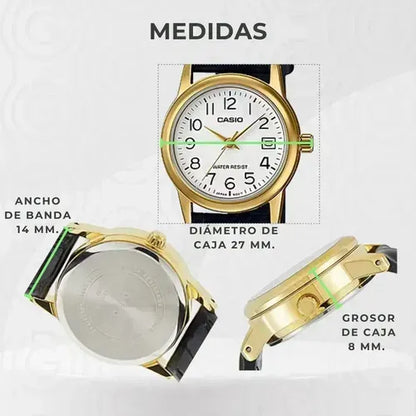 Reloj Casio LTP-V002GL Mujer Cuero