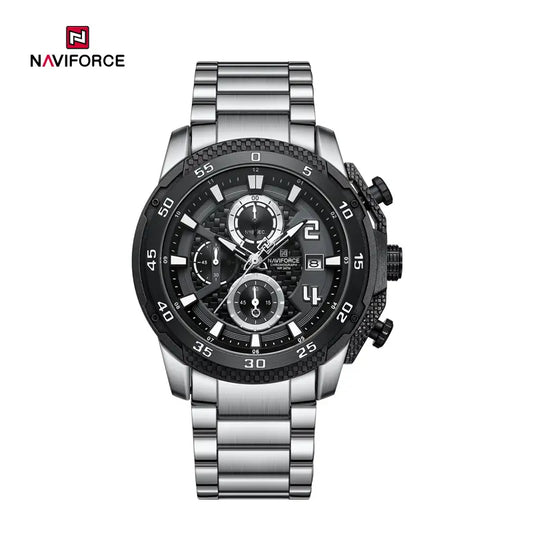 Naviforce NF8047 – Elegancia Masculina con Cronógrafo y Acero Inoxidable