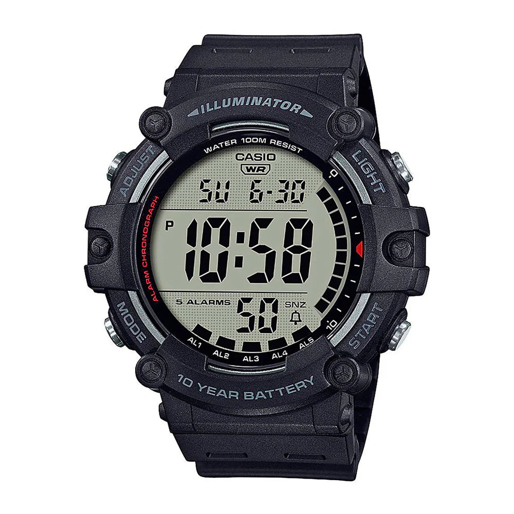 Casio AE-1500WH-1AVDF Reloj Hombre 2026 – Digital Deportivo 100M con Pantalla Grande, 5 Alarmas y Batería 10 Años