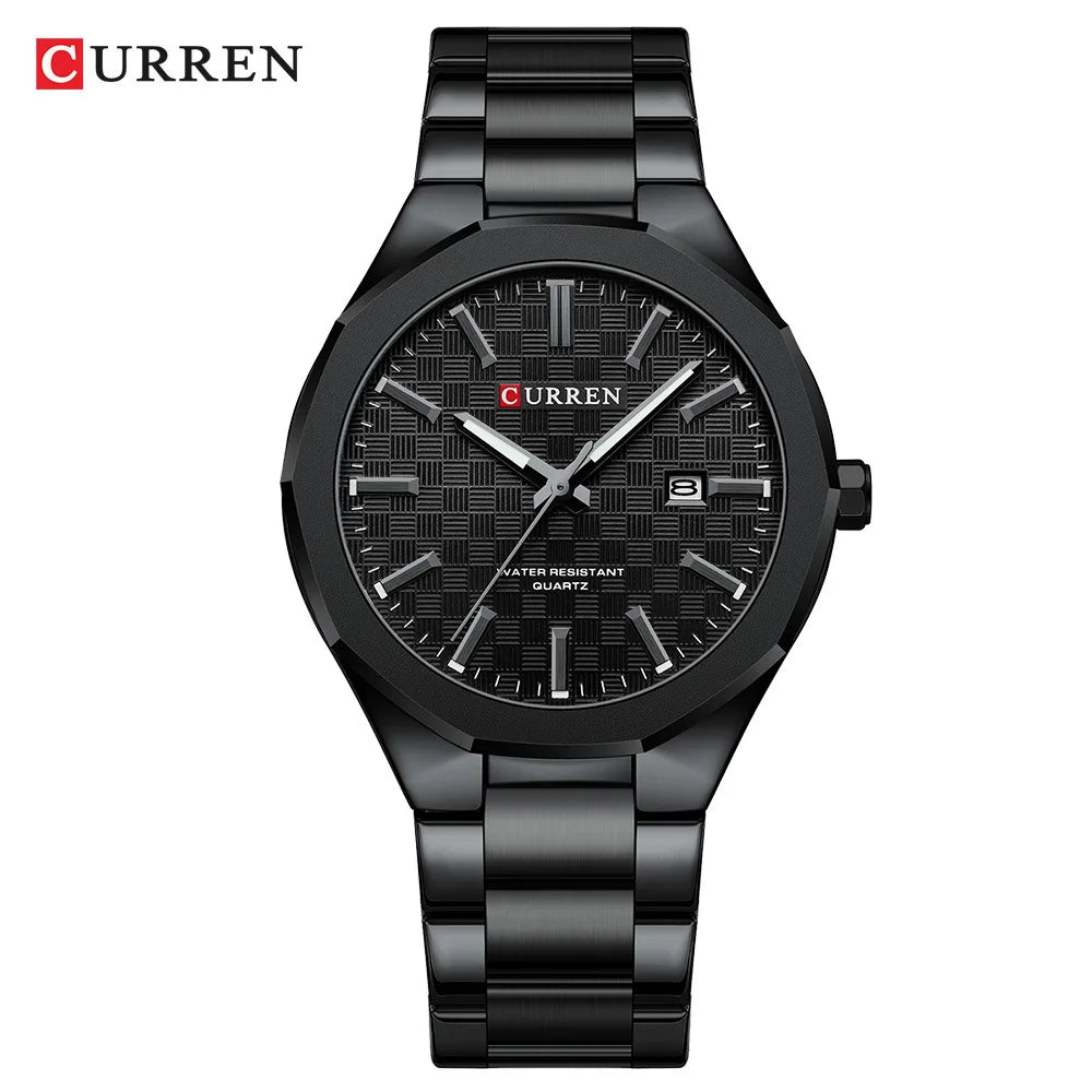 Reloj Curren 8477 de hombre, negro — Foucault Valdivia