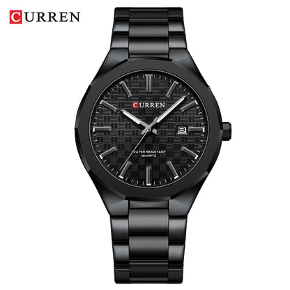 Reloj Curren 8477 de hombre, negro — Foucault Valdivia