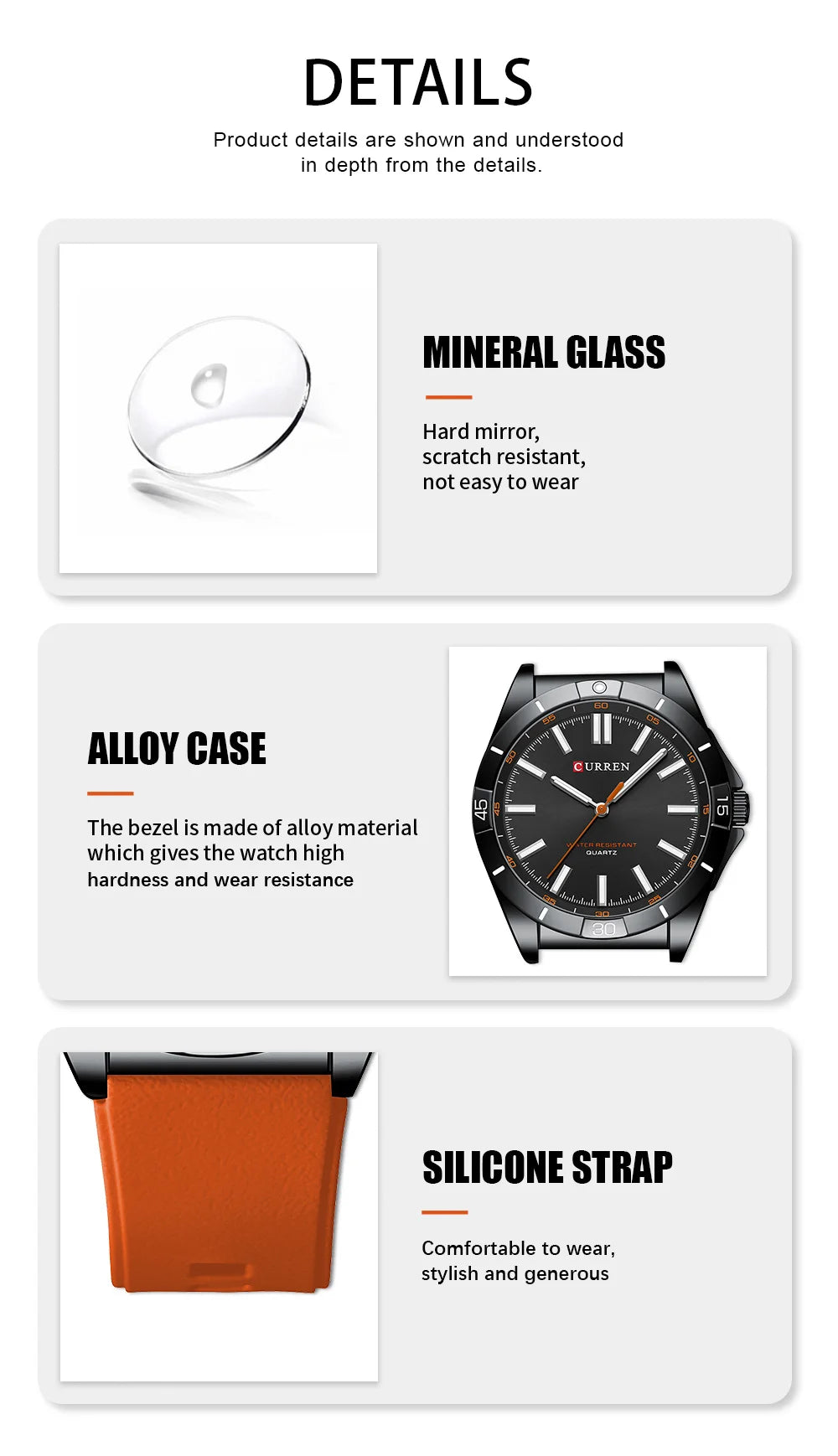 Reloj Curren 8449 de hombre, vista 6
