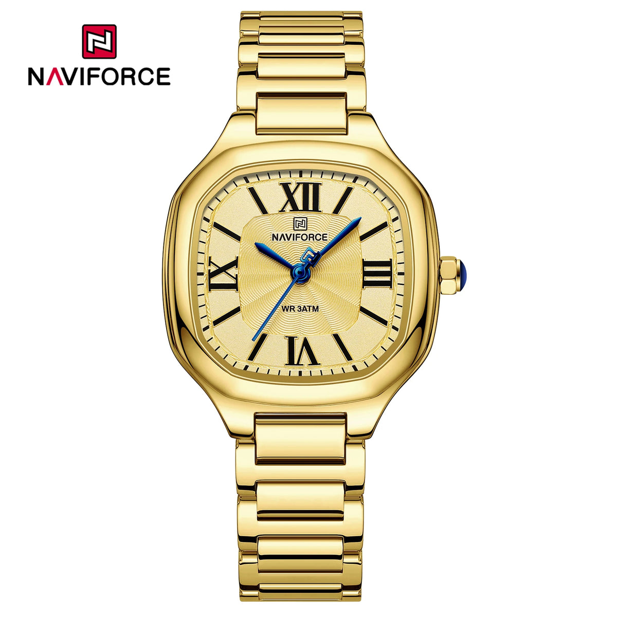 Reloj Naviforce Mujer Acero Cuadrado Vestir