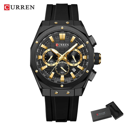 Reloj Curren Hombre Silicona Militar Luminoso