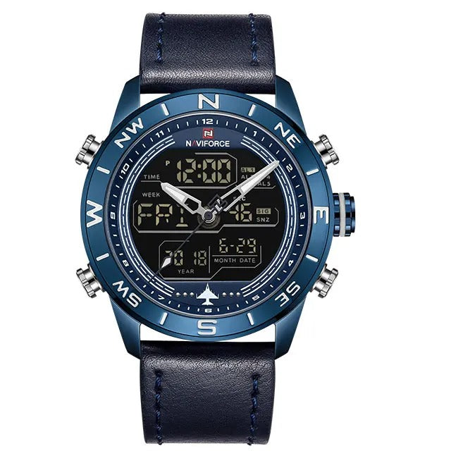 Reloj Naviforce NF9144 Hombre Cuero Doble Pantalla — vista 4 | Foucault Relojes