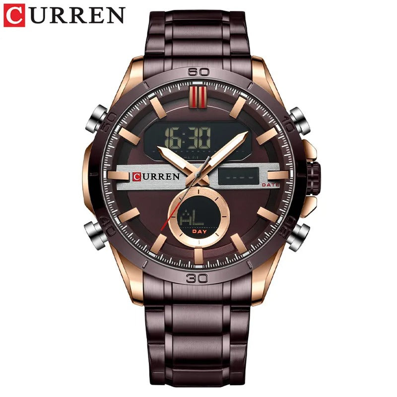 Reloj Curren 8384 Hombre Acero Digital Militar — vista 4 | Foucault Relojes