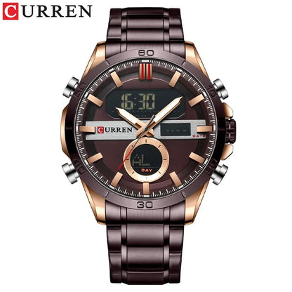 Reloj Curren 8384 Hombre Acero Digital Militar — vista 4 | Foucault Relojes