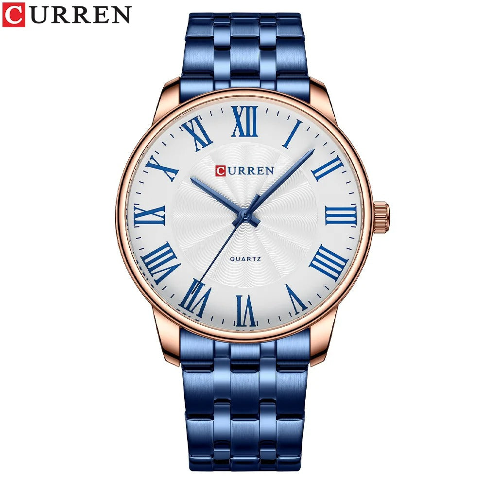 Reloj Curren 8422 Hombre Acero Minimalista Romano