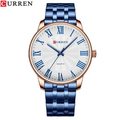 Reloj Curren 8422 Hombre Acero Minimalista Romano