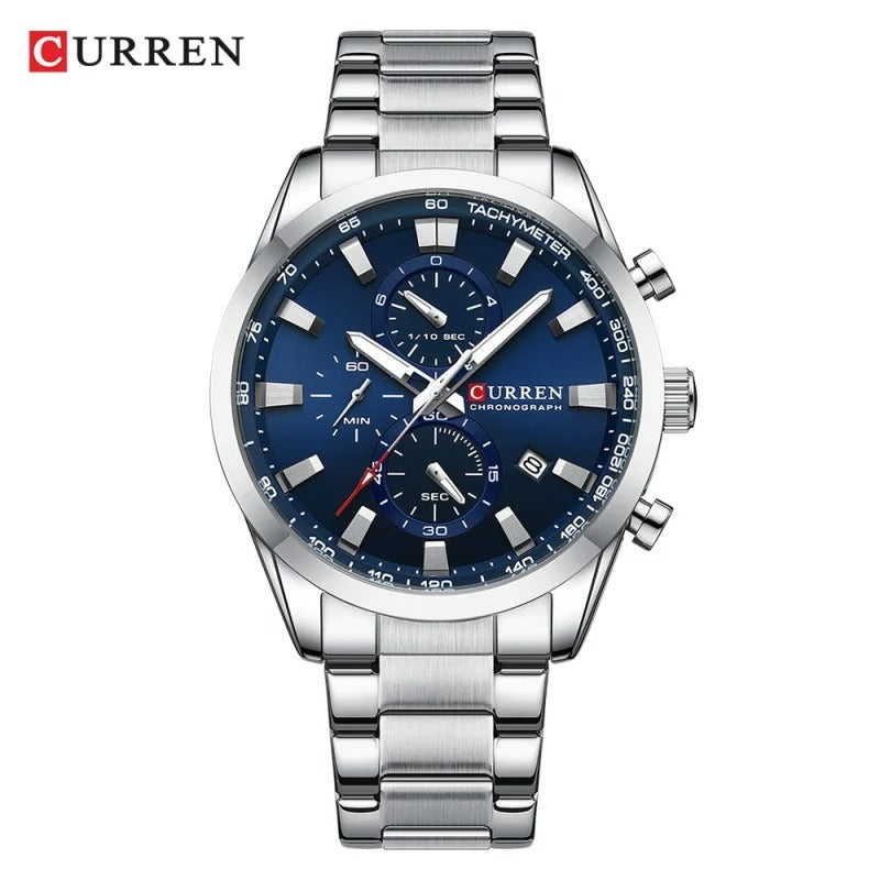 Reloj Curren 8445 Hombre Acero Multifunción