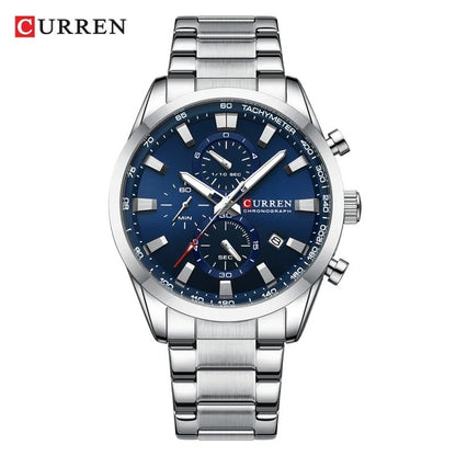Reloj Curren 8445 Hombre Acero Multifunción