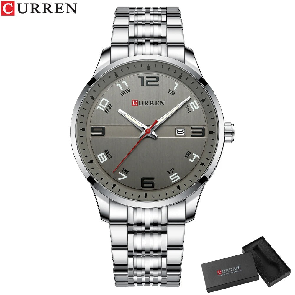 Reloj Curren 8411 Hombre Acero Calendario