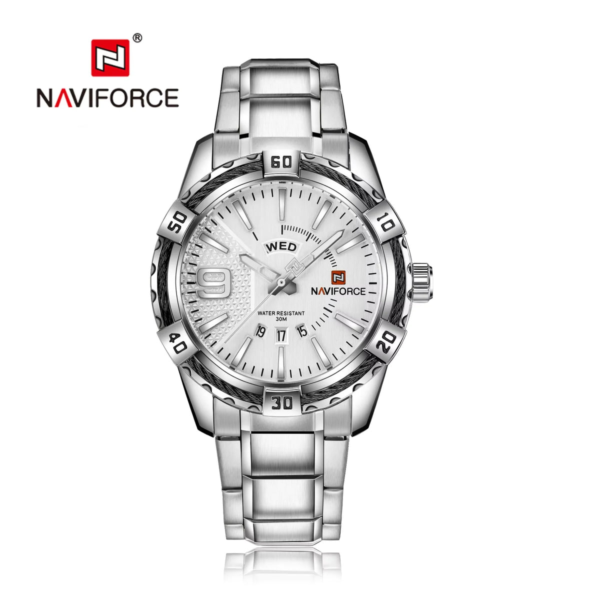 Reloj Naviforce NF9117S Hombre Acero Calendario