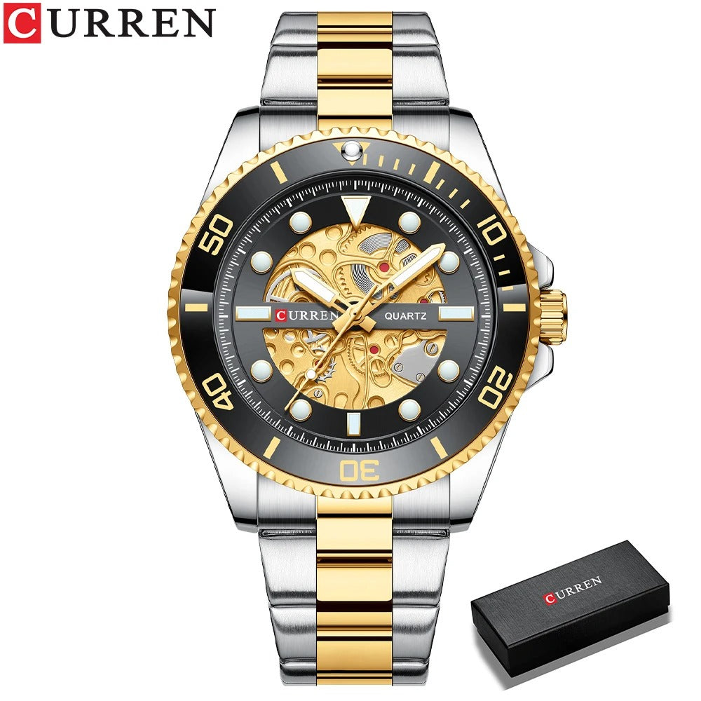 Reloj Curren 8412 Hombre Acero Esfera 3D