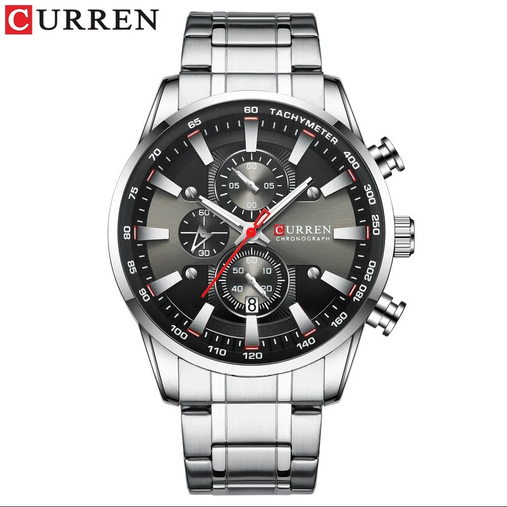 Reloj Curren Hombre Acero Seis Agujas