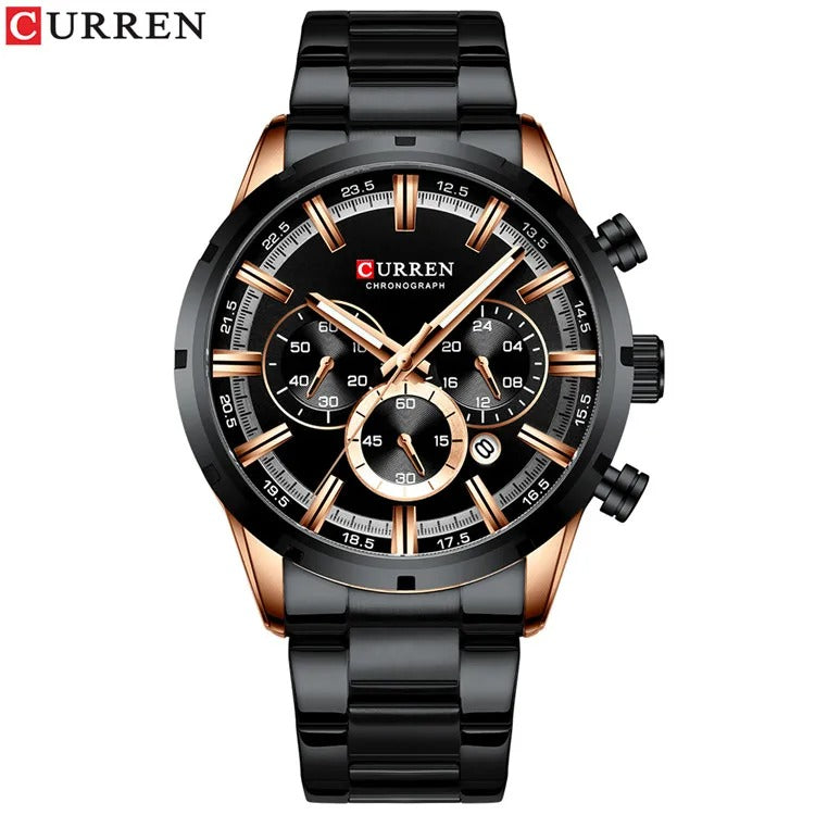 Reloj Curren 8355 Hombre Acero Esfera 3D