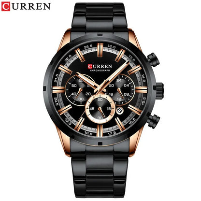 Reloj Curren 8355 Hombre Acero Esfera 3D