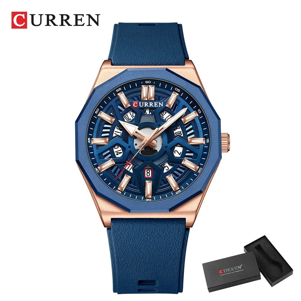 Reloj Curren Hombre Silicona Multifunción