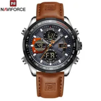 Reloj Naviforce NF9197L Hombre Cuero Doble Pantalla