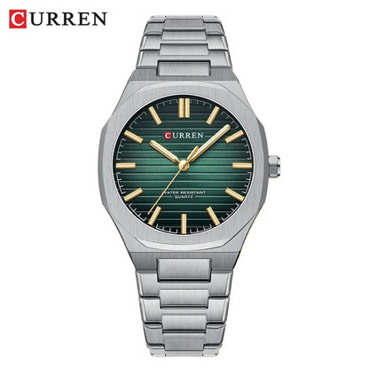 Reloj Curren 8456 Hombre Acero Esfera Cuadrada