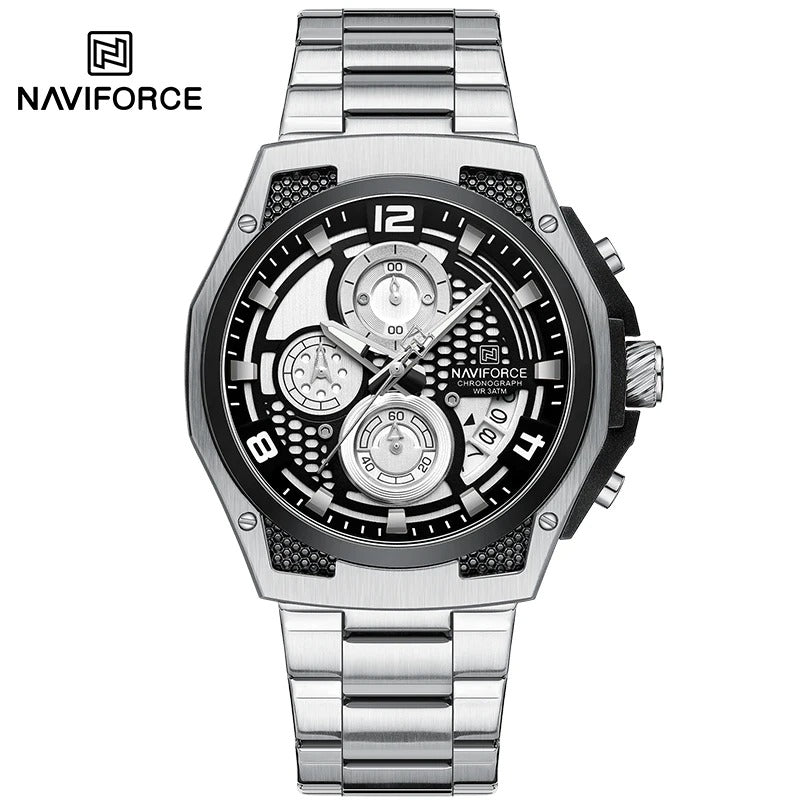 Reloj Naviforce NF8051S Hombre Acero Cronógrafo