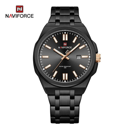 Reloj Naviforce Hombre Acero Luminoso Calendario