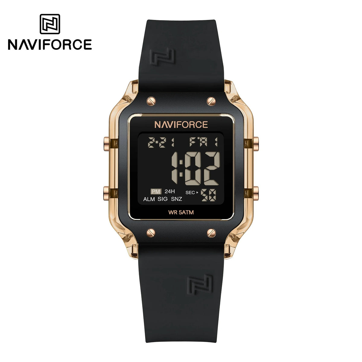 Reloj Naviforce NF6105 Mujer Digital Silicona Amarillo