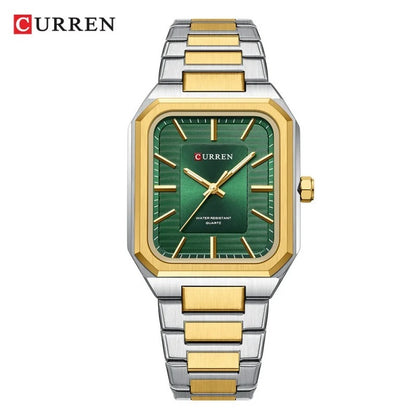 Reloj Curren 8457 Hombre Acero Esfera Cuadrada