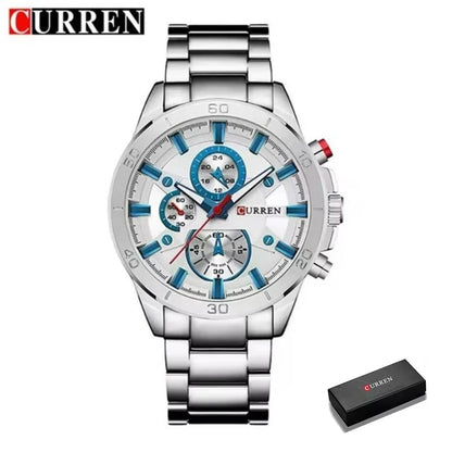 Reloj Curren 8275 Hombre Acero Tres Esferas