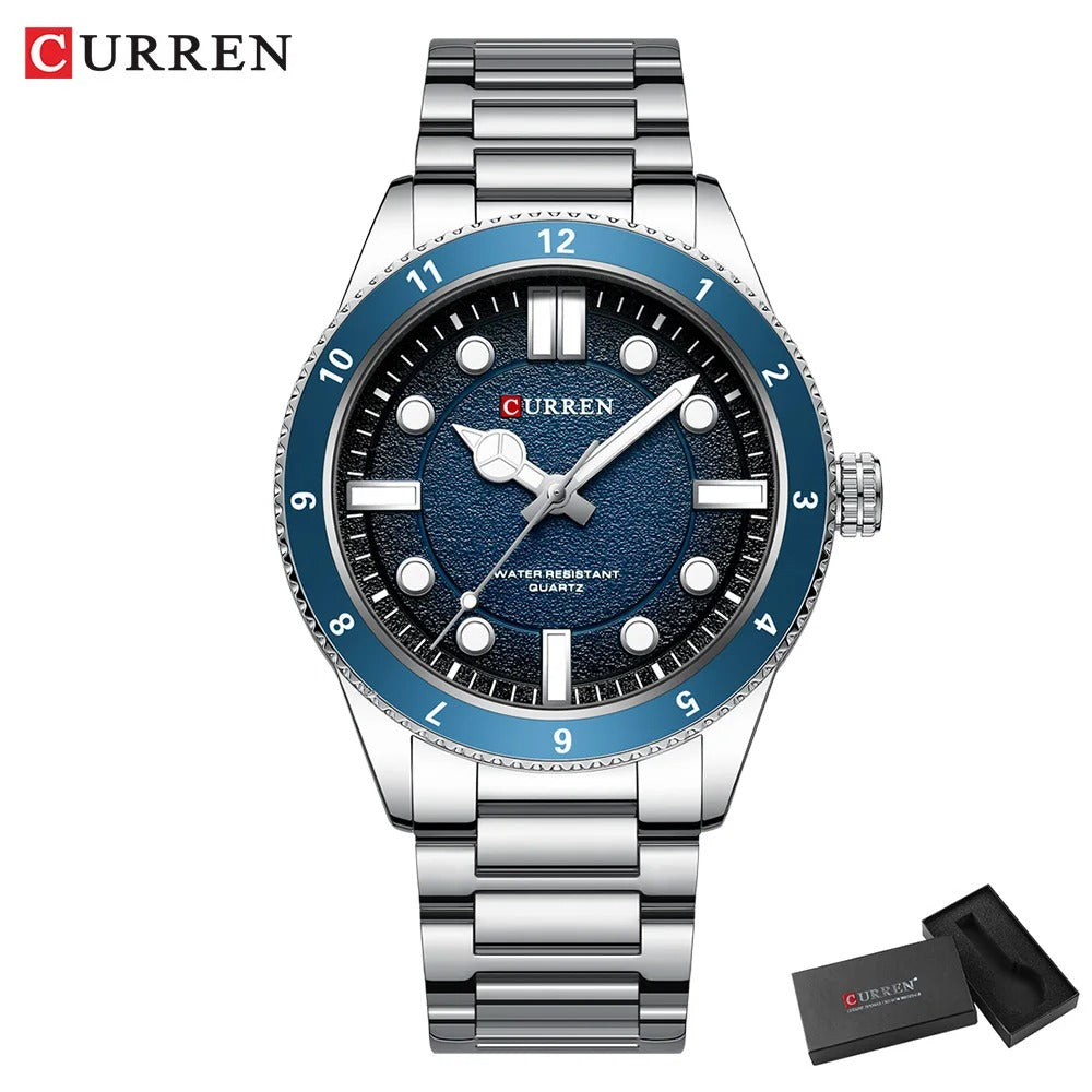 Reloj Curren 8450 Hombre Correa de Acero Verde