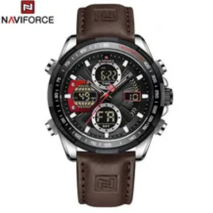 Reloj Naviforce NF9197L Hombre Cuero Doble Pantalla