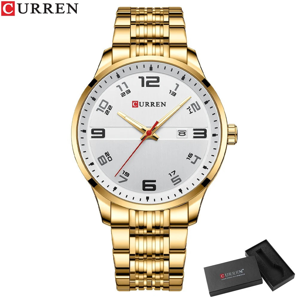 Reloj Curren 8411 Hombre Acero Calendario