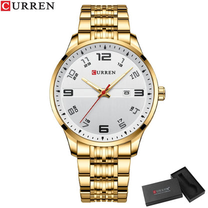 Reloj Curren 8411 Hombre Acero Calendario