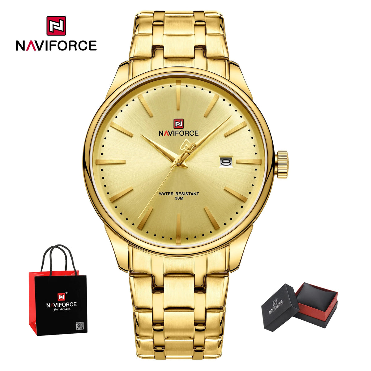 Reloj Naviforce NF9230 Hombre Acero con Caja de Regalo