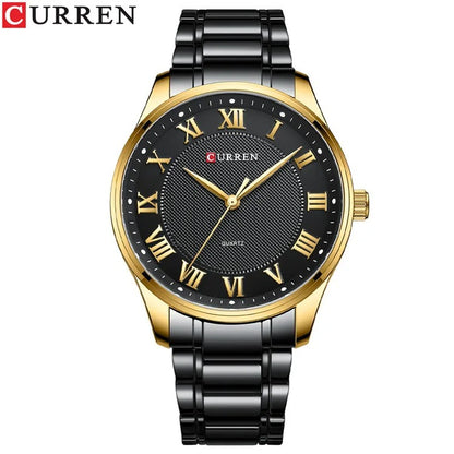 Reloj Curren 8409 Hombre Acero Números Romanos