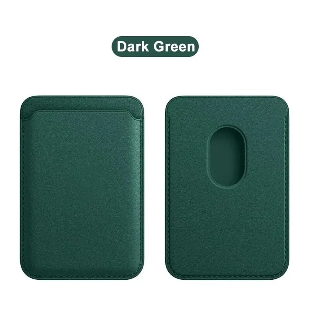 Tarjetero Magnético de Cuero para Hombre | Billetera Minimalista Porta Tarjetas RFID
